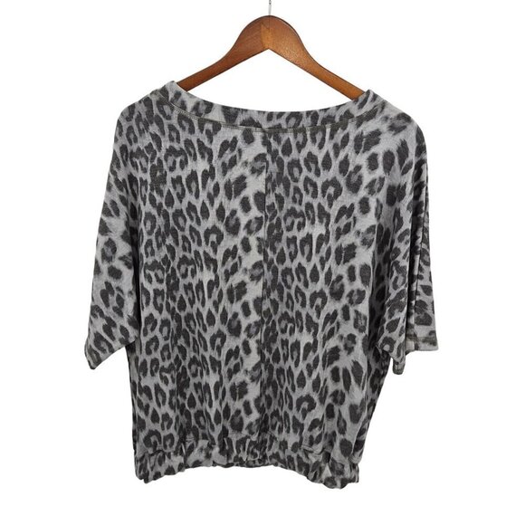 Peyton Jensen Blakely Animal Print Top Womens Sz S Small Dolman Baggy Boxy Soft - Picture 8 of 12